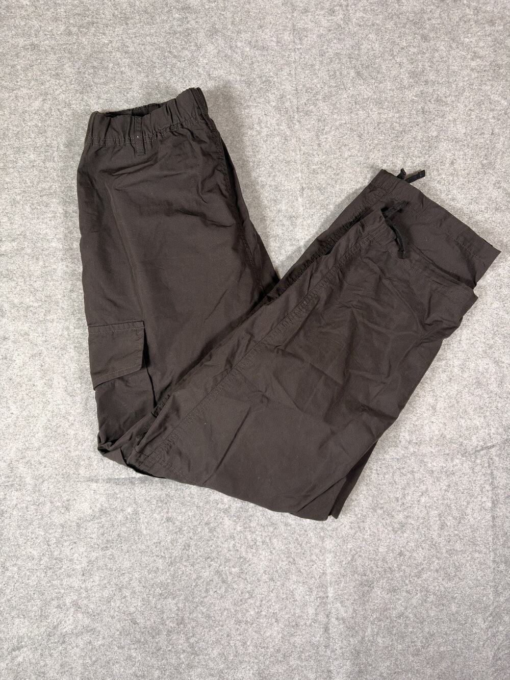 Uniqlo U Men’s Wide Fit Cargo Pants Black Drawstring Medium